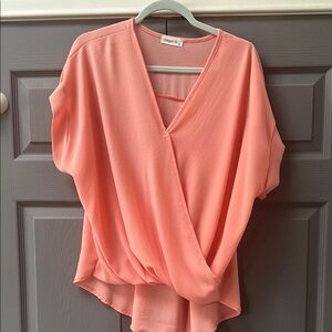Women's Coral Top by Ginger G